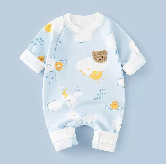 Blue Bear Romper