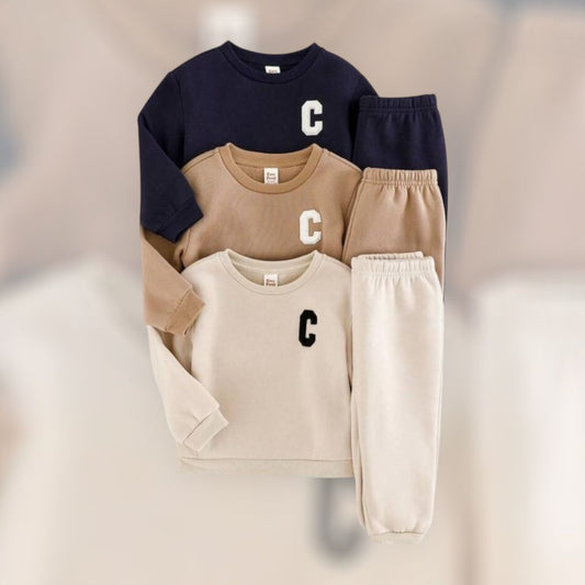 Letter print sweatshirt & pants